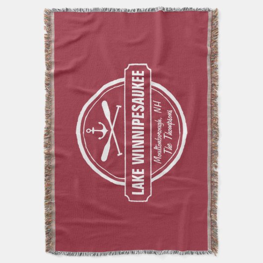 NH Lake Winnipesaukee Sonderstadt, Name, Anker Decke (Vorderseite Vertikal)