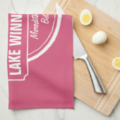 NH Lake Winnipesaukee Sonderstadt, Name, Anker Handtuch (Viertel Falte)