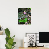 NH Pink Lady Slipper (Cypridedium Acaule) 16x20 Poster (Heimbüro)