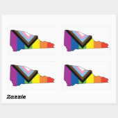 NH Progress Flag Rechteckiger Aufkleber (Blatt)