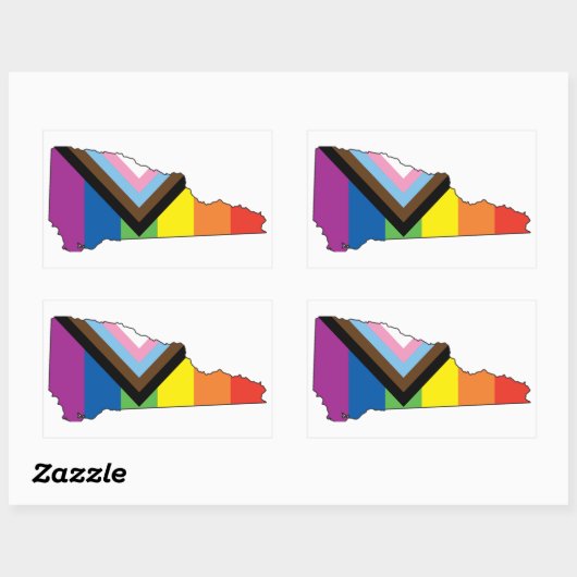 NH Progress Flag Rechteckiger Aufkleber (Blatt)