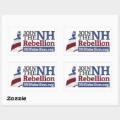 NH Rebellion Rectangle Aufkleber (Blatt)