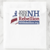 NH Rebellion Rectangle Aufkleber (Tasche)