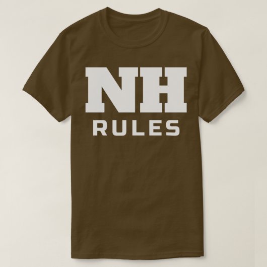 NH Rules New Hampshire Pride T-Shirt (Design vorne)