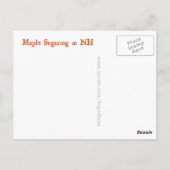 NH Sap Buckets Postkarte (Rückseite)