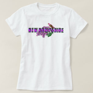 NH-Staatssymbole Purpurfink & Flieder Argyle T-Shirt