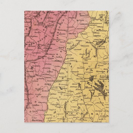 NH, Vermont Postkarte (Vorderseite)