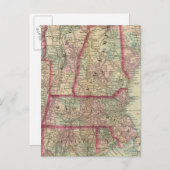 NH, Vt, Mass, RI, Conn Postkarte (Vorne/Hinten)