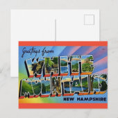 NH White Mountains Postkarte (Vorne/Hinten)