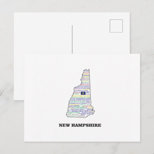 NH WORD STAAT POSTKARTE (Vorne/Hinten)