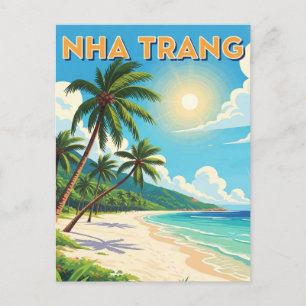 Nha Trang Beach Vietnam Travel Postkarte