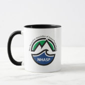 NHASP-Logo Zwei-Tone-Tasse Tasse (Links)