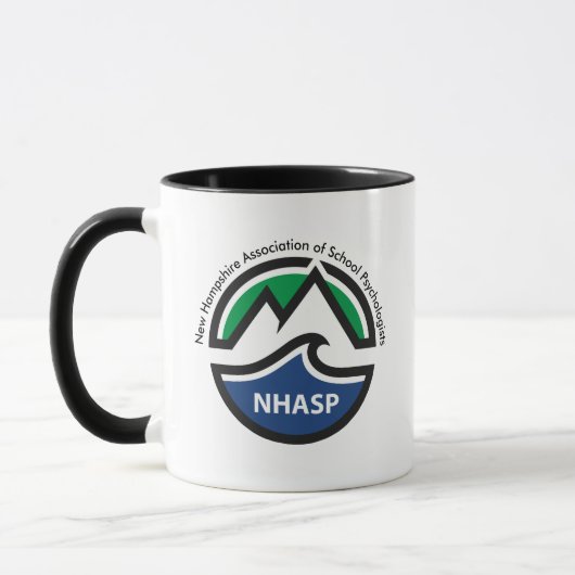 NHASP-Logo Zwei-Tone-Tasse Tasse (Links)