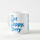 NHS - Nicht glücklich, Entschuldigung! Kaffeetasse (Vorderseite Links)