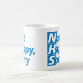 NHS - Nicht glücklich, Entschuldigung! Kaffeetasse (Mittel)