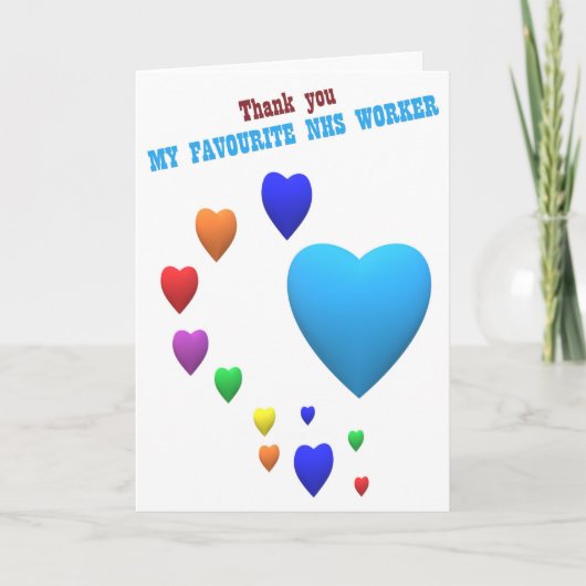 NHS, thank you Karte (Vorderseite)