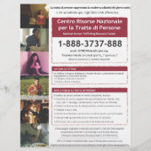 NHTRC Hotline-Flyer Flyer (Vorne)