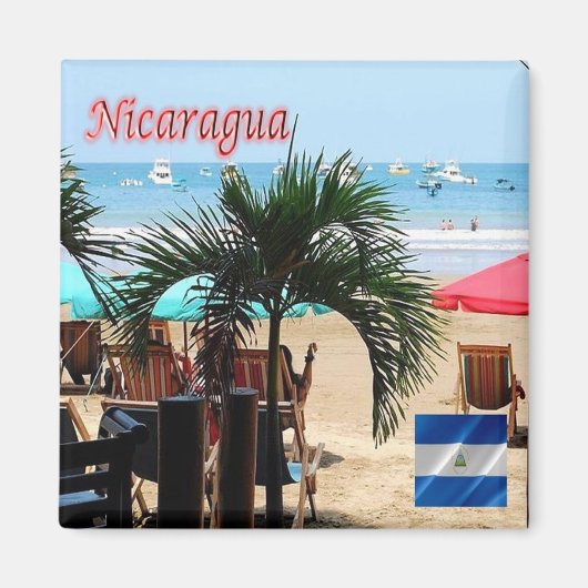 NI008 NICARAGUA, San Juan del Sur, Amerika, Fridg Magnet (Vorne)