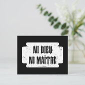 Ni dieu ni maître postkarte (Stehend Vorderseite)