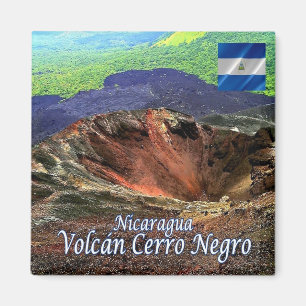 NI - Nicaragua - Vulkan Cerro Negro Magnet