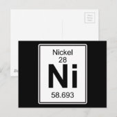 Ni - Nickel Postkarte (Vorne/Hinten)