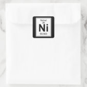 Ni - Nickel Quadratischer Aufkleber (Tasche)