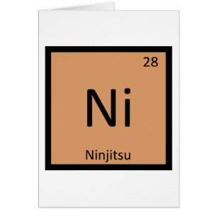 Ni - Ninjitsu Kampfsport Chemie Symbol