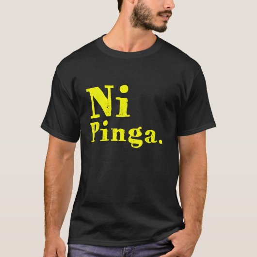 Ni pinga Vintage kubanische Retro T-Shirt (Vorderseite)