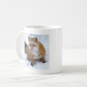 Ni roten Fox der Schnee Kaffeetasse (Vorderseite Links)