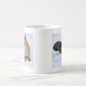 Ni roten Fox der Schnee Kaffeetasse (Mittel)