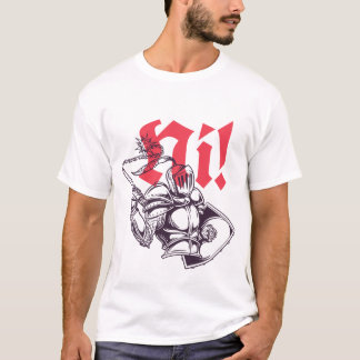 Ni Soldier Modern White Art Illustration Trendy T-Shirt