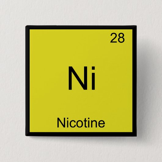 Ni - T - Shirt für Nicotin Funny Chemistry Element Button (Vorderseite)