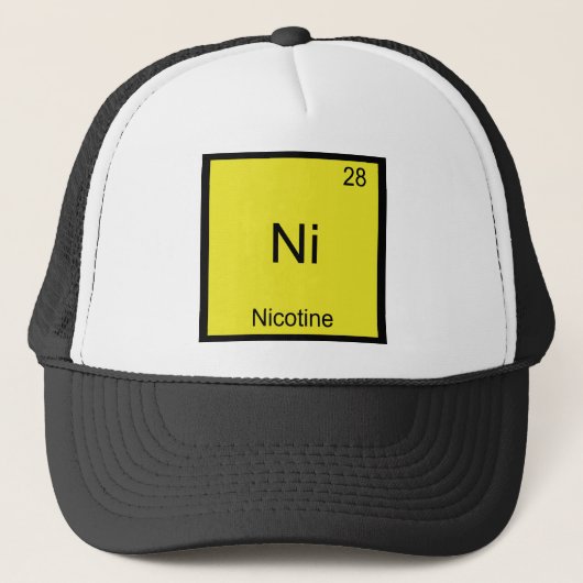 Ni - T - Shirt für Nicotin Funny Chemistry Element Truckerkappe (Vorderseite)