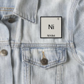 Ni - T-Shirt für Nihilist Funny Chemistry Element Button (Beispiel)