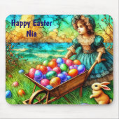 NIA ~ Mädchen mit Schinken von Eiern ~ Mousepad (Vorne)