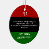 NIA Purpose Kwanzaa Keramik Ornament (Rechts)