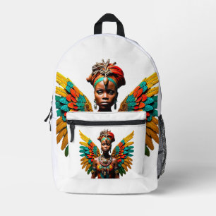 Nia Safiri African Tribal Fairy Bedruckter Rucksack
