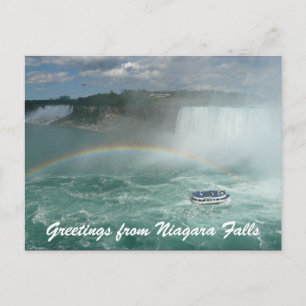 Niagara-Boot-Grüße Postkarte