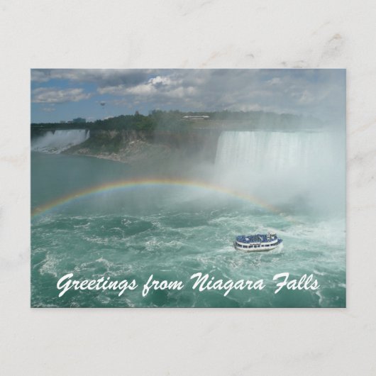 Niagara-Boot-Grüße Postkarte (Vorderseite)