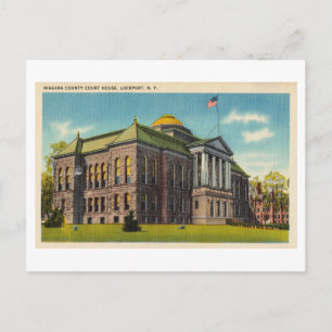 Niagara County Court House, Lockport, New York Postkarte