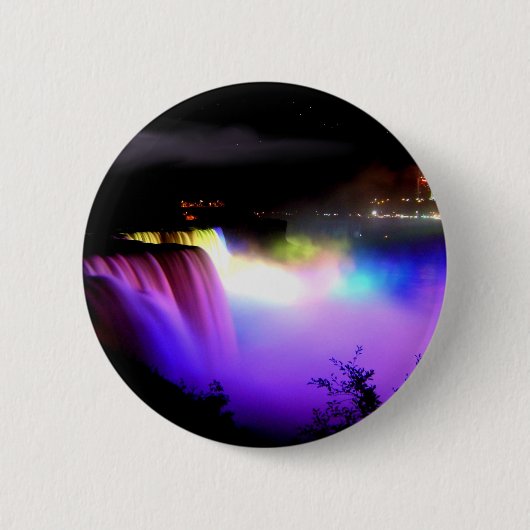 Niagara-Fall-unter-Flutlicht-an-Nacht Button (Vorderseite)