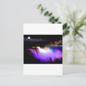 Niagara-Fall-unter-Flutlicht-an-Nacht Postkarte (Stehend Vorderseite)
