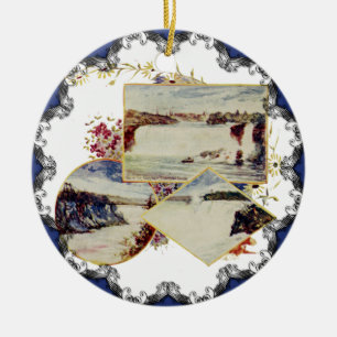 Niagara-Fälle-Christbaumschmuck Keramikornament