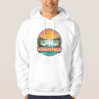 Niagara Fälle Kanada Retro-Design  Hoodie