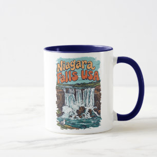 Niagara Fälle NY USA Süße Retro-Landschaft Tasse