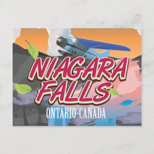 Niagara Fälle Ontario Kanada Reiseplakat Postkarte