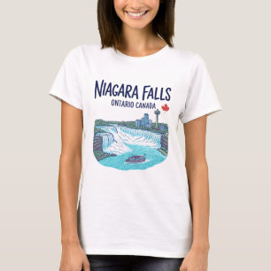 Niagara Fälle Ontario Kanada Süße Skyline Bunt T-Shirt