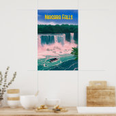 Niagara-Fälle-Reiseposter Poster (Küche)