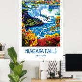 Niagara-Fälle-Reiseposter Poster (Heimbüro)