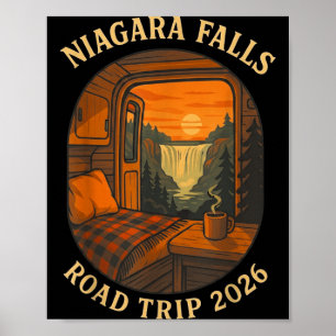 Niagara-Fälle-Roadtrip 2026 Sommerurlaub Poster